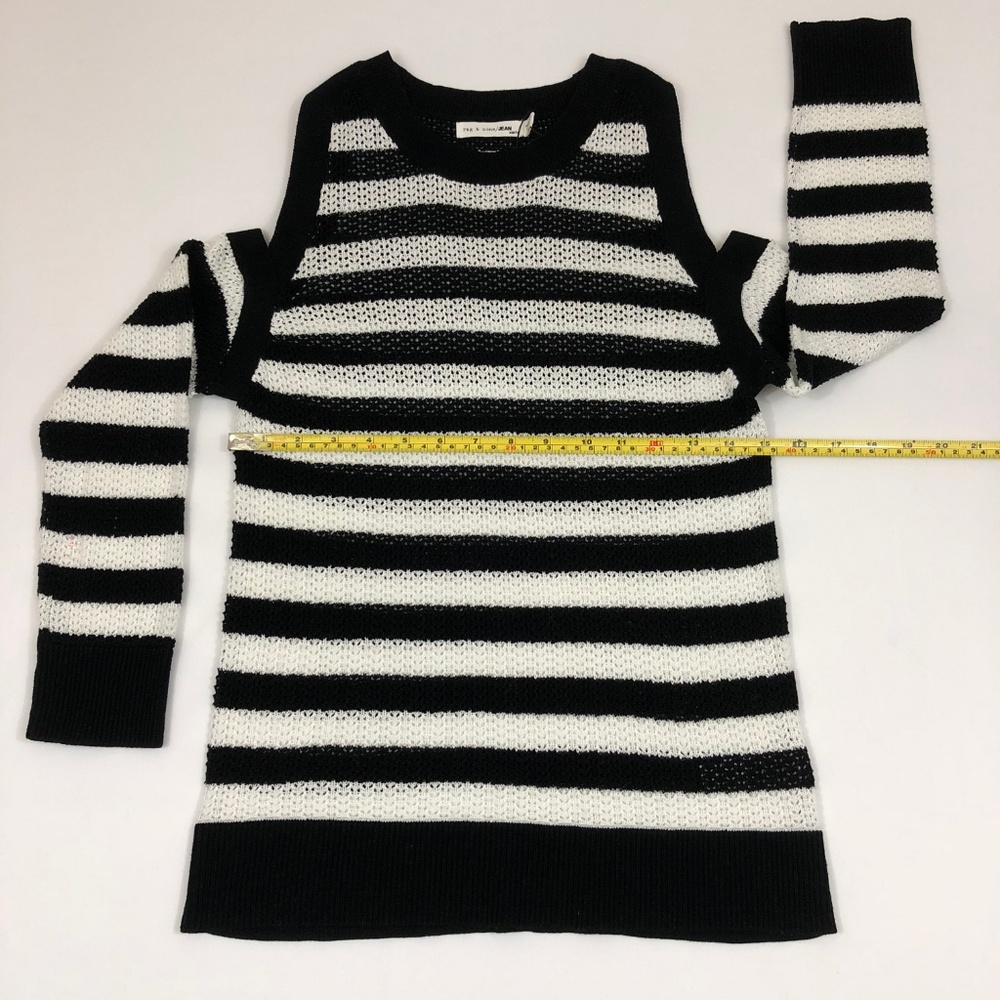 Rag & Bone Tracey Crew Open Shoulder Sweater Sz XS - Picture 5 of 7
